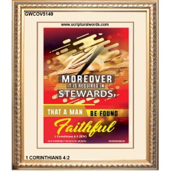 BE FOUND FAITHFUL   Custom Framed Bible Verses   (GWCOV5149)   "18x23"