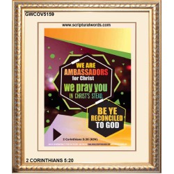 AMBASSADORS FOR CHRIST   Bible Verse Frame for Home   (GWCOV5159)   