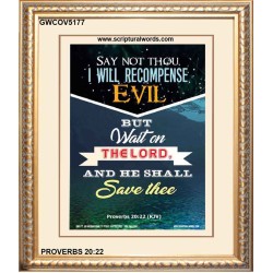 WAIT ON THE LORD   Bible Verses Frame Online   (GWCOV5177)   "18x23"