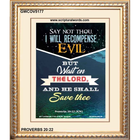 WAIT ON THE LORD   Bible Verses Frame Online   (GWCOV5177)   