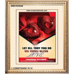 WITH LOVE   Bible Verse Wall Art Frame   (GWCOV5245)   