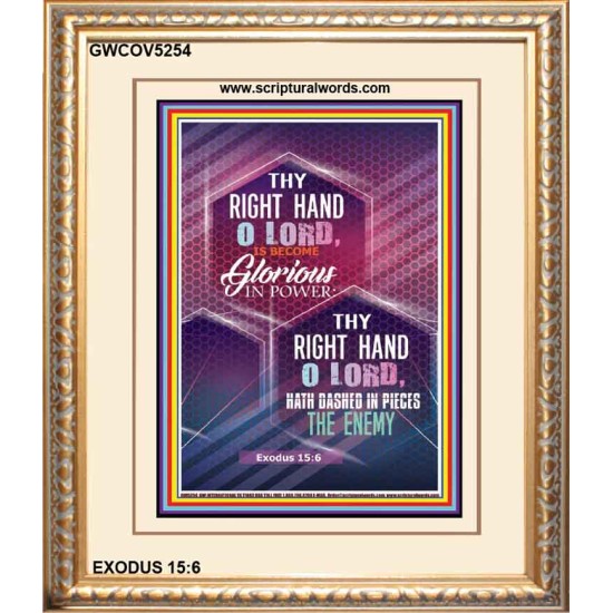 THY RIGHT HAND O LORD   Christian Paintings Frame   (GWCOV5254)   
