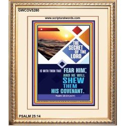 THE SECRET OF THE LORD   Scripture Art Wooden Frame   (GWCOV5280)   