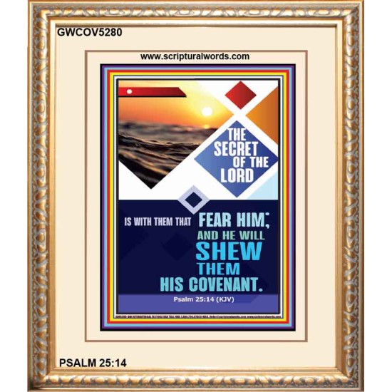 THE SECRET OF THE LORD   Scripture Art Wooden Frame   (GWCOV5280)   