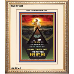 THE WAY THE TRUTH AND THE LIFE   Inspirational Wall Art Wooden Frame   (GWCOV5352)   