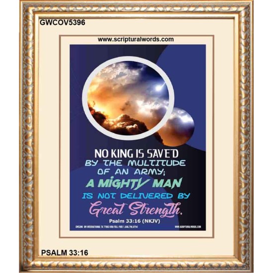 A MIGHTY MAN   Large Frame Scriptural Wall Art   (GWCOV5396)   