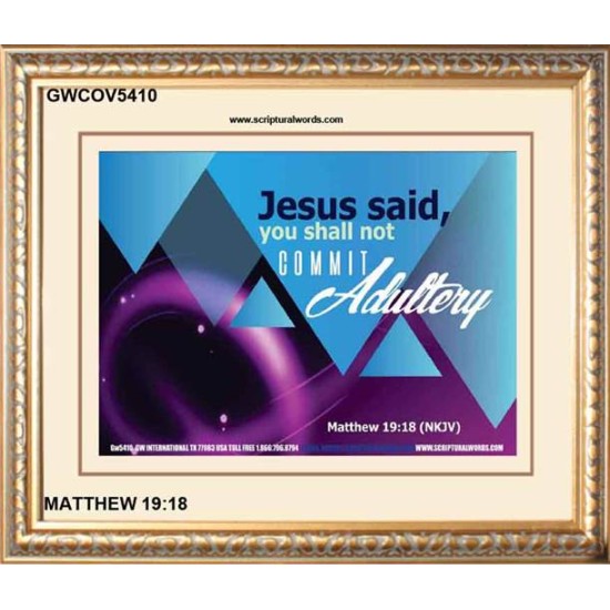 ADULTERY   Scripture Art Wooden Frame   (GWCOV5410)   