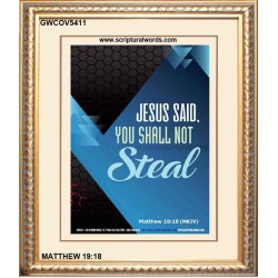 YOU SHALL NOT STEAL   Bible Verses Framed for Home Online   (GWCOV5411)   