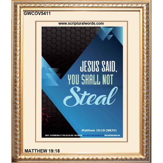 YOU SHALL NOT STEAL   Bible Verses Framed for Home Online   (GWCOV5411)   