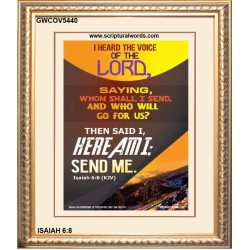 THE VOICE OF THE LORD   Scripture Wooden Frame   (GWCOV5440)   