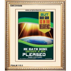 WHATSOEVER HE HATH PLEASED   Frame Bible Verse   (GWCOV5456)   "18x23"