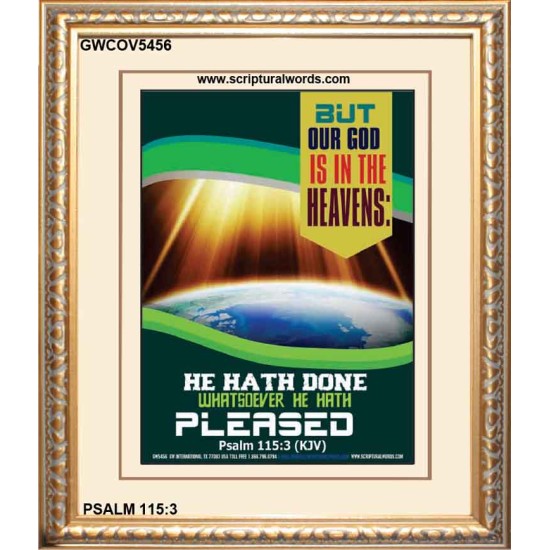 WHATSOEVER HE HATH PLEASED   Frame Bible Verse   (GWCOV5456)   