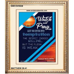 WATCH AND PRAY   Contemporary Christian Poster   (GWCOV5528)   "18x23"