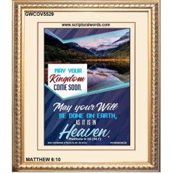 YOUR WILL BE DONE ON EARTH   Contemporary Christian Wall Art Frame   (GWCOV5529)   