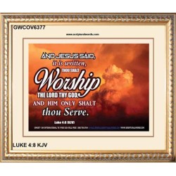 WORSHIP   Home Decor Art   (GWCOV6377)   "23X18"