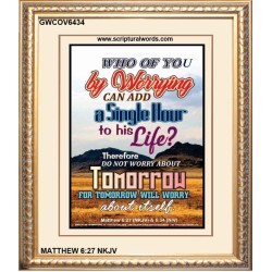 A SINGLE HOUR TO HIS LIFE   Bible Verses Frame Online   (GWCOV6434)   "18x23"