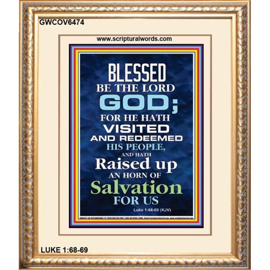 AN HORN OF SALVATION   Christian Quotes Frame   (GWCOV6474)   