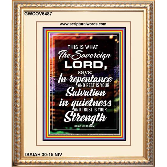THE SOVEREIGN LORD   Contemporary Christian Wall Art   (GWCOV6487)   