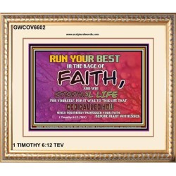 WIN ETERNAL LIFE   Inspiration office art and wall dcor   (GWCOV6602)   "23X18"