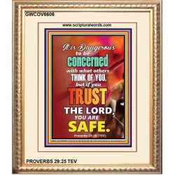 TRUST ONLY IN THE LORD   Framed Restroom Wall Decoration   (GWCOV6606)   