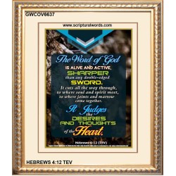 THE WORD OF GOD   Inspirational Wall Art Wooden Frame   (GWCOV6637)   