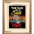 THE SUN SHALL NOT SMITE THEE   Contemporary Christian Art Acrylic Glass Frame   (GWCOV6658)   "18x23"