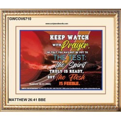 WATCH AND PRAY   Custom Biblical Painting   (GWCOV6710)   "23X18"