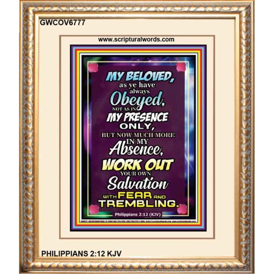 WORK OUT YOUR SALVATION   Christian Quote Frame   (GWCOV6777)   