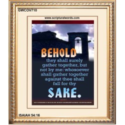 WHOSOEVER SHALL GATHER THEE    Large Framed Scriptural Wall Art   (GWCOV710)   