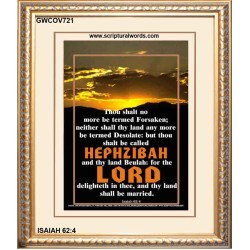 YOU SHALL NO MORE BE FORSAKEN   Bible Verses Frame for Home Online   (GWCOV721)   