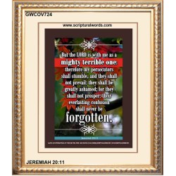 A MIGHTY TERRIBLE ONE   Bible Verse Frame for Home Online   (GWCOV724)   