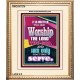 WORSHIP THE LORD THY GOD   Frame Scripture Dcor   (GWCOV7270)   