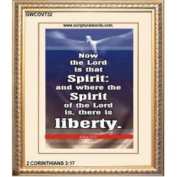 THE SPIRIT OF THE LORD GIVES LIBERTY   Scripture Wall Art   (GWCOV732)   