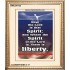 THE SPIRIT OF THE LORD GIVES LIBERTY   Scripture Wall Art   (GWCOV732)   "18x23"