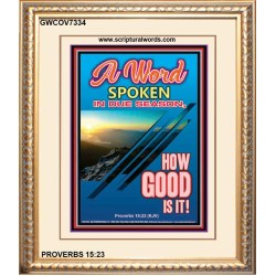 A WORD IN DUE SEASON   Contemporary Christian Poster   (GWCOV7334)   
