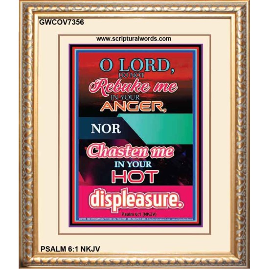 THE LORDS REBUKE   Framed Religious Wall Art Acrylic Glass   (GWCOV7356)   