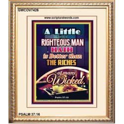 A RIGHTEOUS MAN   Bible Verses Framed for Home   (GWCOV7426)   