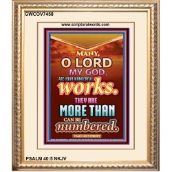 YOUR WONDERFUL WORKS   Scriptural Wall Art   (GWCOV7458)   