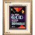 WITH GOD NOTHING SHALL BE IMPOSSIBLE   Frame Bible Verse   (GWCOV7564)   "18x23"