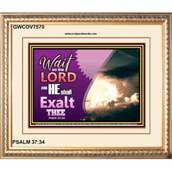 WAIT ON THE LORD   Framed Bible Verses   (GWCOV7570)   