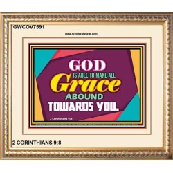 ABOUNDING GRACE   Printable Bible Verse to Framed   (GWCOV7591)   