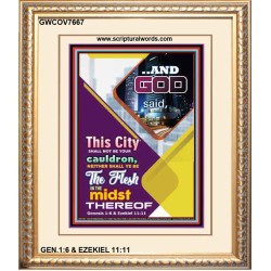 AND GOD SAID   Christian Artwork Acrylic Glass Frame   (GWCOV7667)   
