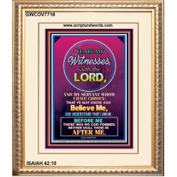 YE ARE MY WITNESSES   Custom Framed Bible Verse   (GWCOV7718)   "18x23"