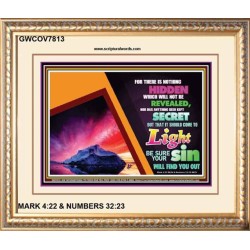 ALL SHALL BE REVEALED   Frame Scripture    (GWCOV7813)   