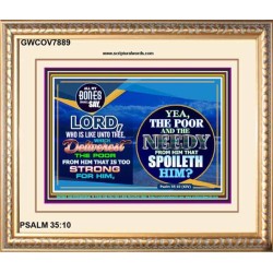 WHO IS LIKE UNTO THEE   Bible Verses Poster   (GWCOV7889)   "23X18"