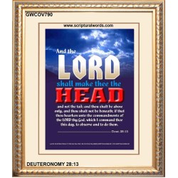 THOU SHALL BE HEAD AND NOT THE TAIL   Bible Verses Poster   (GWCOV790)   