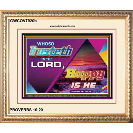 TRUST IN THE LORD   Framed Children Room Wall Decoration   (GWCOV7920b)   