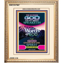 THE WORDS OF GOD   Framed Interior Wall Decoration   (GWCOV7987)   