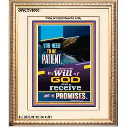 THE WILL OF GOD   Inspirational Wall Art Wooden Frame   (GWCOV8000)   