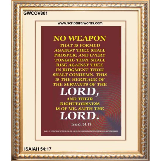 ABSOLUTE NO WEAPON    Christian Wall Art Poster   (GWCOV801)   